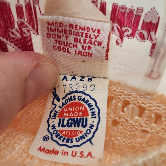 Vintage Open Knit ILGWU Sweater Dress - Picture 10 of 11